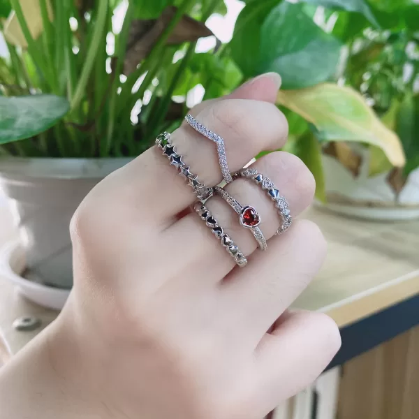 Ring New Fashion Silver Color Ring For women - Image 4