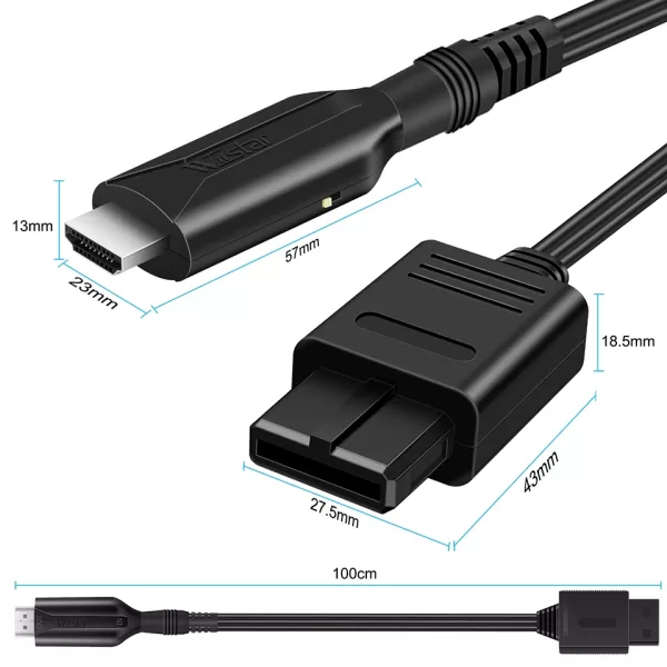 HD N64 To HDMI Converter HD Link Cable For N64/GameCube/SNES Plug and Play - Image 4