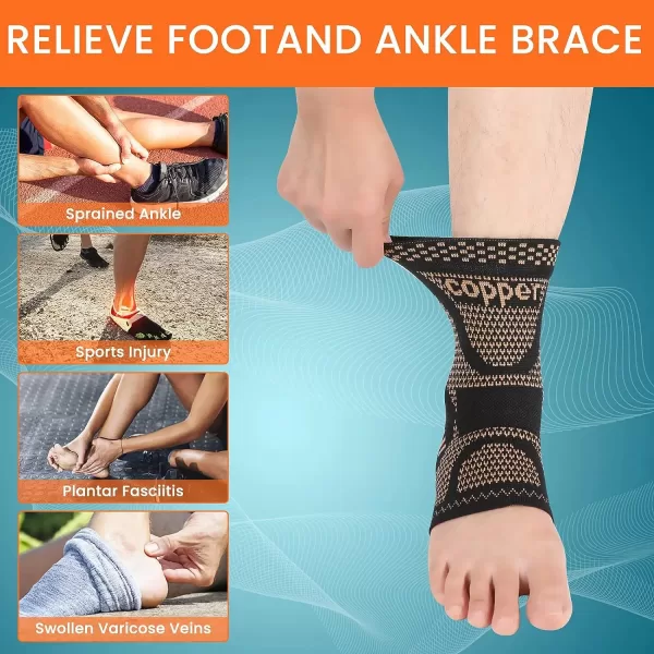Copper Ankle brace for Men and Women - Image 4