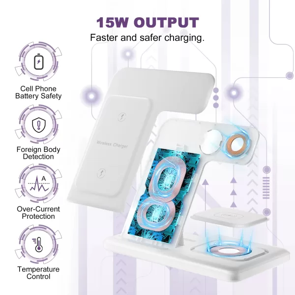 Wireless Charger for iphone Wireless Charging Station for Apple Watch - Image 4