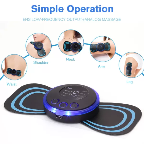 EMS Electric Pulse Neck Massager Cervical Massage Patch 8 Mode LCD Display Neck Stretcher Back Muscle Stimulator Relief Pain - Image 6