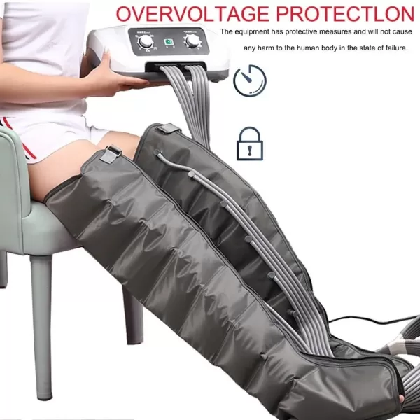 Chambers Air Compression Leg Massager Pressotherapy Blood Circulation Body Massager Air Wave Pressure Machine - Image 6