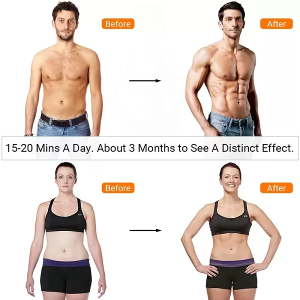 Smart EMS Wireless Muscle Stimulator Fitness Trainer Abdominal Training - Image 4