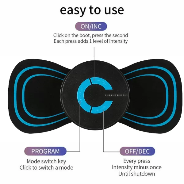 Portable Mini Electric Neck Massager Cervical Massage Stimulator Pain Relief - Image 6