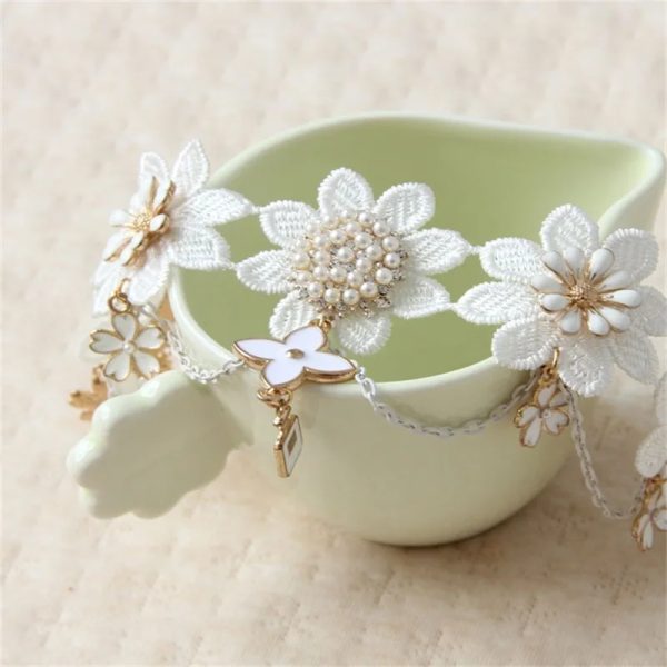 Handmade Lace Anklet  Jewelry for Women - Image 6