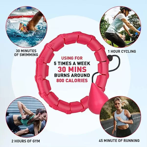 24 Sections Smart Sport Hoop Adjustable Thin Waist Massager - Image 6