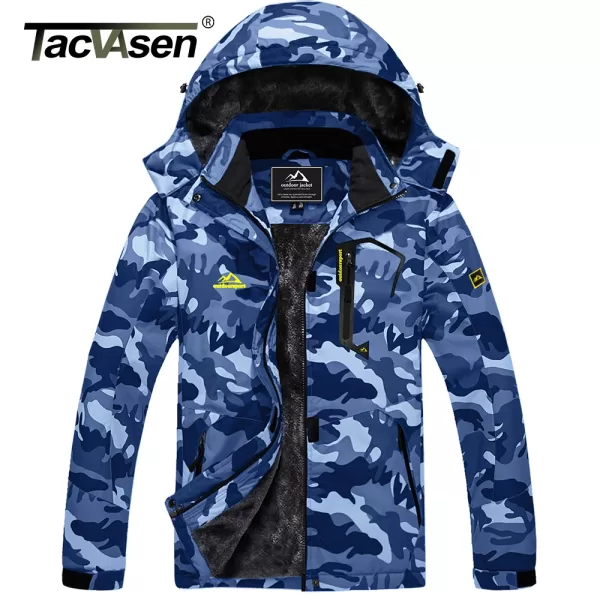 Winter Fleece Lined Jacket Men's Fleece Lining Coats Thermal Warm Jacket Hikingt Walking Jacke - Image 6
