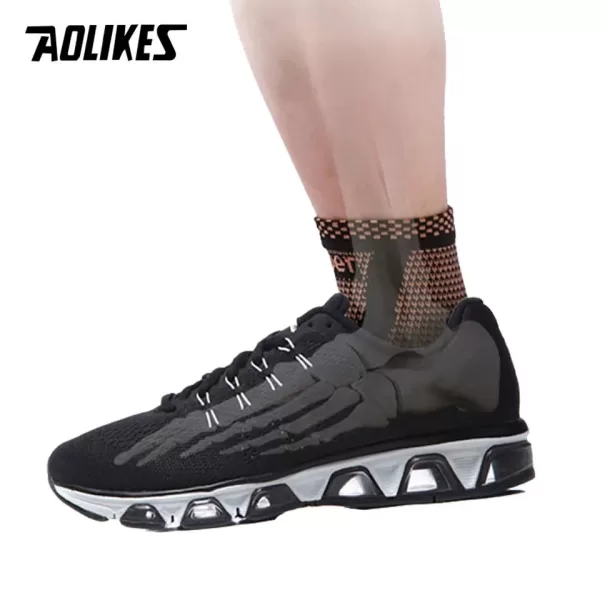 Copper Ankle Brace Compression Ankle Sleeve - Image 5
