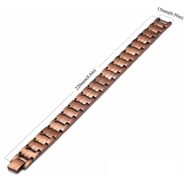 Anklets for Men Arthritis Copper Color Bangle - Image 5