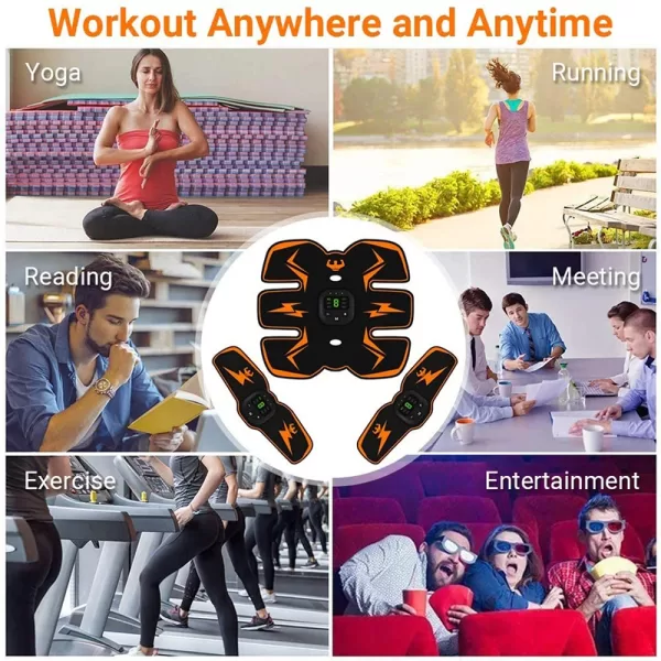 Smart EMS Wireless Muscle Stimulator Fitness Trainer Abdominal Training - Image 5