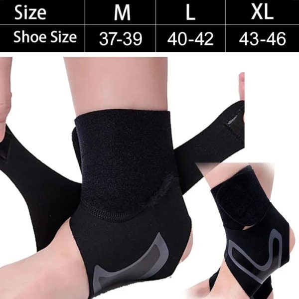 Sports Ankle Brace Adjustable Compression Ankle Support Elastic Ankle Guard Pain Relief Strap Basketball Ankle Brace Support - Image 7