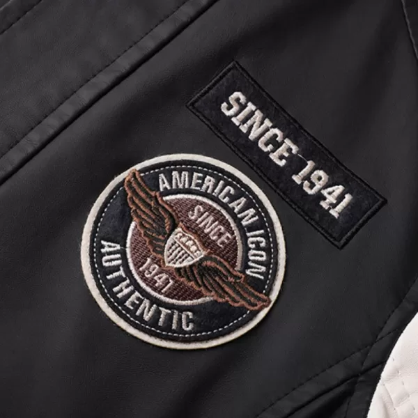 Leather Jacket Men Fleece Winter Streetwear in pakistan - Image 8