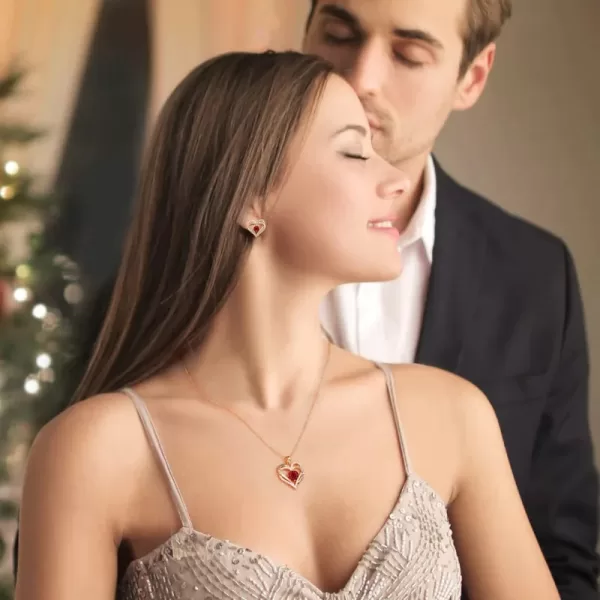 Birthstone Nacklace for Wife, Mom, or Girlfriend on Birthday or Valentine's Day - Image 2