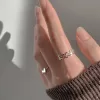 2023 Silver Color Couple Rings Set Heart Butterfly Shaped Women's Ring Fashion Love Jewelry for Women Girls Gift Punk Alloy Ring - Image 2