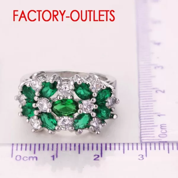 Needle Bridal Ring Fashion Jewelry Cubic Zirconia Prong Setting Best Gift For Women Girls Engagement Anniversa - Image 4