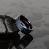 Men Stainless Steel Celtic Dragon Ring Heart Black Zircon Women Wedding Rings Set Valentine's Day Jewelry - Image 4