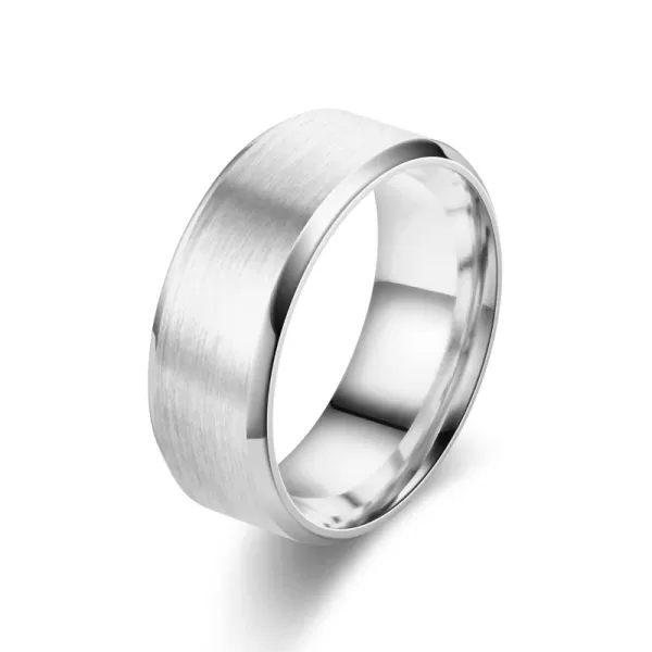 6 Colors Classic 8mm Tungsten Mens Ring - Image 2