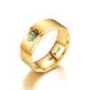 Gold Colour King and Queen Stainless Steel Couple Rings price in Pakistan - Image 2