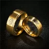 Gold Colour King and Queen Stainless Steel Couple Rings price in Pakistan - Image 5