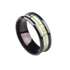 Luminous Stainless Steel Love Heart Finger Rings For Couple - Image 6