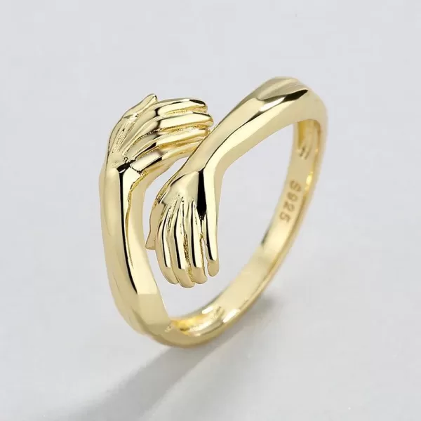 Luxury Fashion Zircon Hug Rings for Women - Image 3