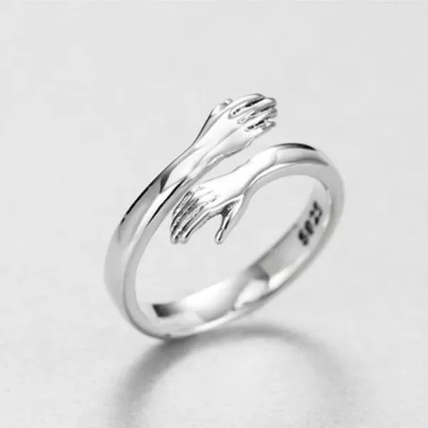 Luxury Fashion Zircon Hug Rings for Women - Image 4