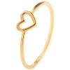 Mewanry Hollow Love Heart Geometric Ring For Women - Image 3