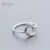 Sterling Silver Twinkle Star Moon Ring for Women - Image 3