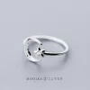 Sterling Silver Twinkle Star Moon Ring for Women - Image 5