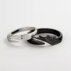 Retro Devil Angel Couple Rings for Women Men Simple Titanium - Image 3