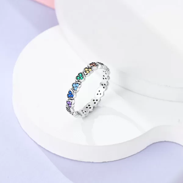 Silver Heart Stacking Ring For Men in Pakistan - Image 3