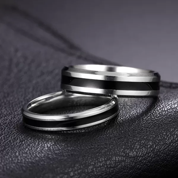 Simple Classic Alliance Wedding Rings - Image 5