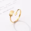 Stainless Steel Classic Simple Arrow  Couple  Rings For Women