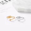 Stainless Steel Classic Simple Arrow  Couple  Rings For Women - Image 3