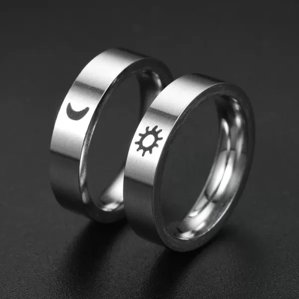 Titanium Steel Ring For Men Women Couple Ring Lovers Promise Ring Wedding Engagement Fashion Jewelry Brithday Gift Wholesale - Image 4
