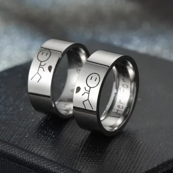 Titanium Steel Ring For Men Women Couple Ring Lovers Promise Ring Wedding Engagement Fashion Jewelry Brithday Gift Wholesale - Image 5