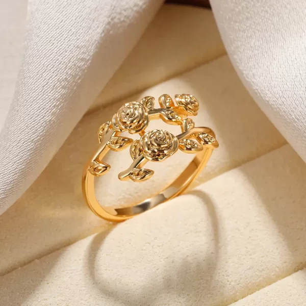 Zircon Butterfly Bague Gold Color Rings For Women - Image 6
