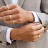 heart stacking rings can definitely be a great choice for men