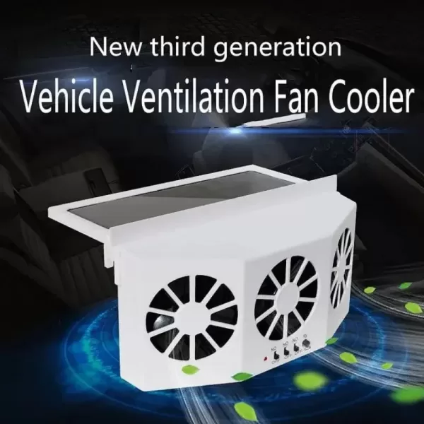 The New Solar Car Cooling Artifact air circulation exhaust fan Solar Car Radiator Air Circulation - Image 2