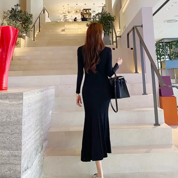 2 Black Bodycon Korea Style Ruffle Dresses for Girls Online in Pakistan