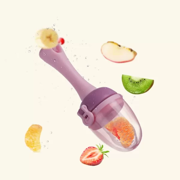 A cute pacifier with a secure clip that attaches to clothing, preventing loss.