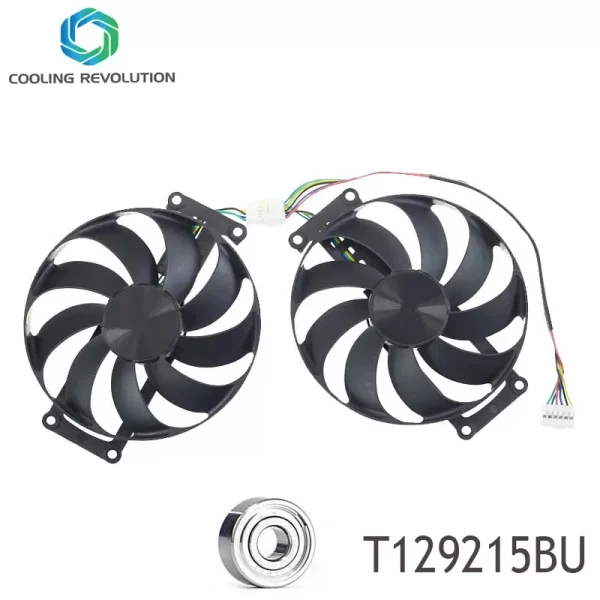 88MM T129215BU DC12V 0.50AMP 6-Pin Graphics card fan