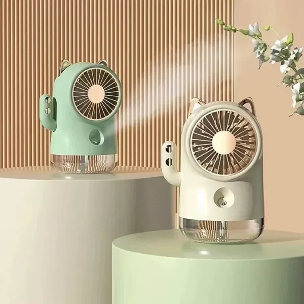 Table Misting Fan, Personal Cooling Mister Fan ,USB Rechargeable