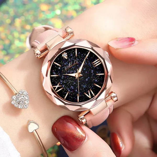 Women Watch Rhinestone Romantic Starry Sky WristWatch Fashion
