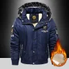 Brand Keep Warm Winter Men's Black Red Padded Oversized Jacket in pakisan - Image 2
