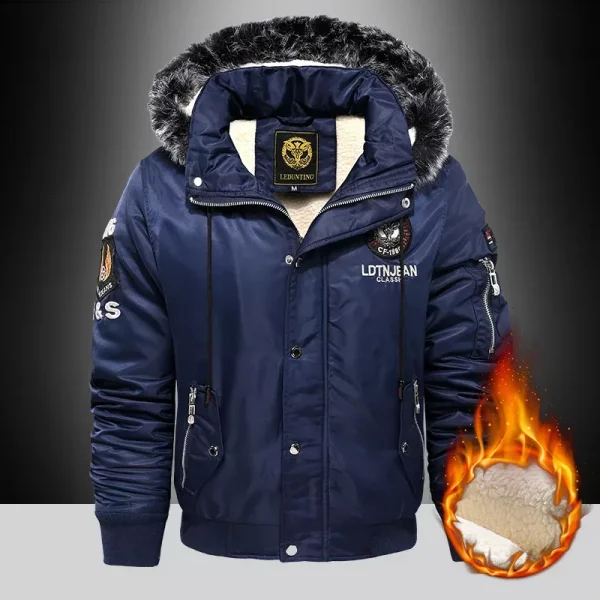 Brand Keep Warm Winter Men’s Black Red Padded Oversized Jacket in pakisan