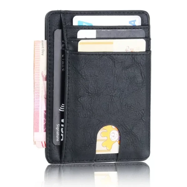 Leather Wallet Credit ID Card Holder Purse Money Case for Men