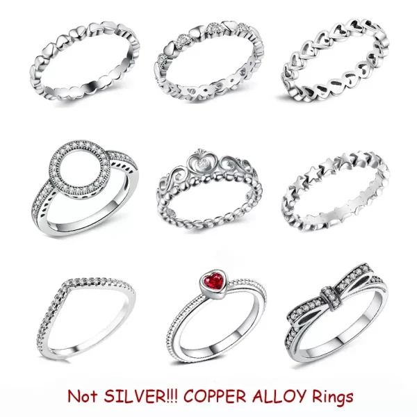 Ring New Fashion Silver Color Ring For women
