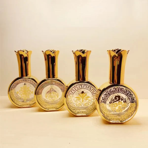 10/30pcs 20ml High-end Empty Glass Perfume Bottle Gold Spray price in pakistan