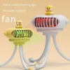 2024 New Octopus Fan with Light Baby Stroller